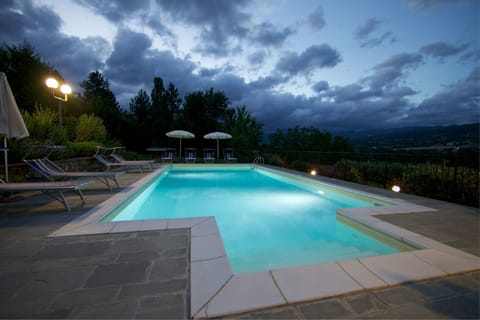 Seasonal outdoor pool, pool umbrellas, sun loungers