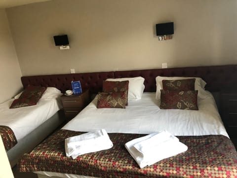 Family Triple Room, Multiple Beds | Desk, blackout drapes, iron/ironing board, free WiFi