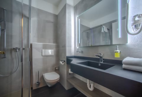 Free toiletries, hair dryer, towels