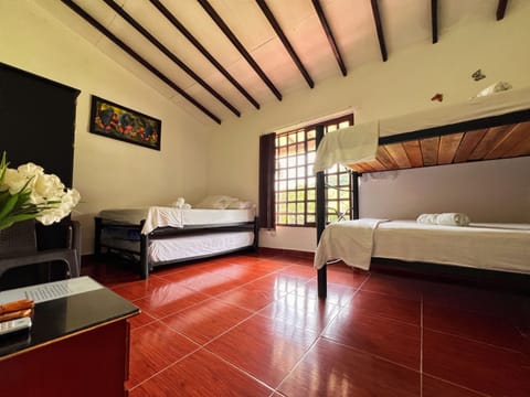 Habitacion Familiar con bano privado | Blackout drapes, iron/ironing board, free WiFi, bed sheets
