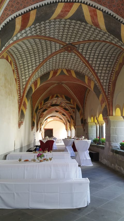 Outdoor banquet area