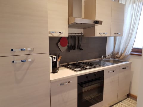 Panoramic Apartment, Balcony, Mountain View | Private kitchenette | Fridge, microwave, stovetop, coffee/tea maker