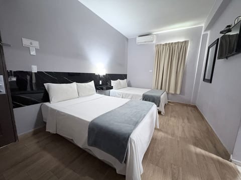 Standard Double Room, 2 Double Beds | Desk, WiFi (free), bed sheets