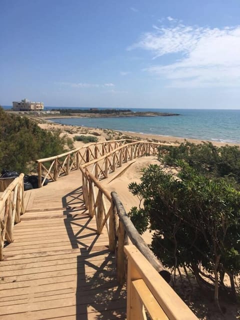 Private beach