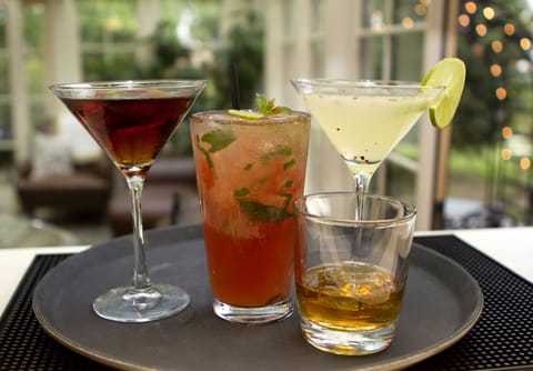 Cocktail bar, garden views, open daily