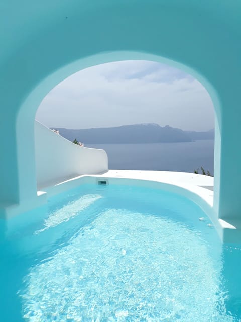 Honeymoon Suite, Plunge Pool, Caldera View | View from room
