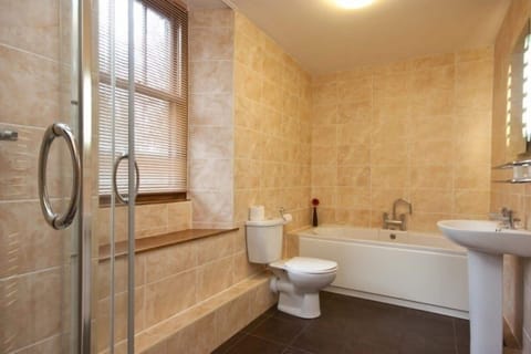 Suite, Jetted Tub (King) | Bathroom | Shower, free toiletries, hair dryer, towels