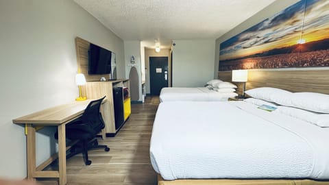 Standard Room, 2 Queen Beds | Desk, iron/ironing board, cribs (free), WiFi (free)