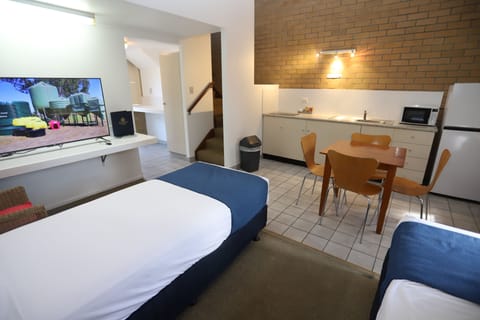 Family 2Bd Studio (No Pets) | Desk, iron/ironing board, WiFi (free), individually furnished
