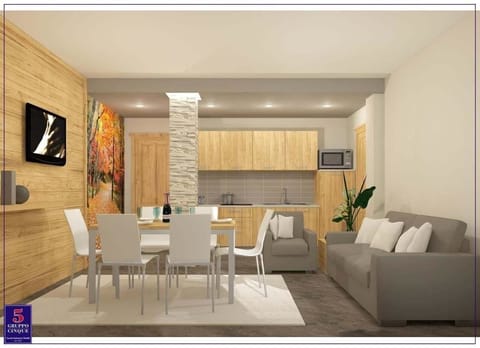 Apartment, 2 Bedrooms | Living area | Flat-screen TV