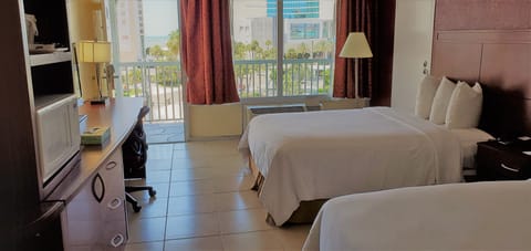 Standard Double Room, 2 Double Beds | Desk, blackout drapes, iron/ironing board, free cribs/infant beds