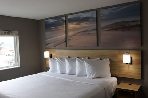 Desk, free WiFi, bed sheets