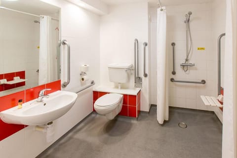 Double or Twin Room, Accessible | Bathroom | Designer toiletries, hair dryer, towels