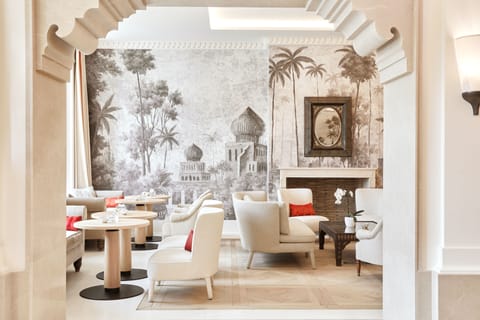 Mediterranean cuisine, pool views 