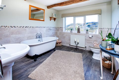 Luxury Single Room | Bathroom | Free toiletries, hair dryer, bathrobes, towels