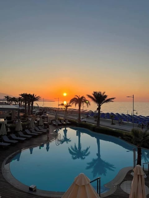 Indoor pool, 2 outdoor pools, pool umbrellas, sun loungers