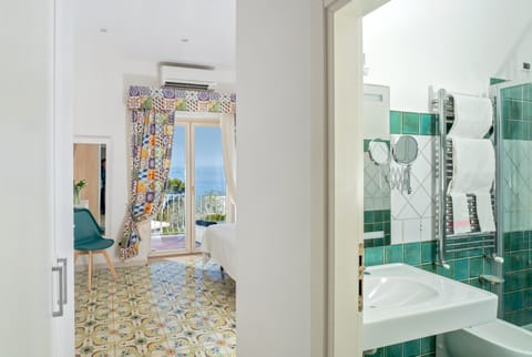 Comfort Room, Terrace, Sea View | Frette Italian sheets, premium bedding, down comforters