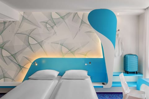 Room (Design) | Hypo-allergenic bedding, desk, laptop workspace, soundproofing