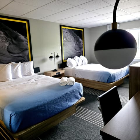 Room, 2 Queen Beds, Non Smoking | Desk, WiFi (free), individually decorated, individually furnished