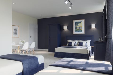 Individually decorated, individually furnished, blackout drapes