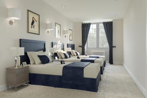 Individually decorated, individually furnished, blackout drapes