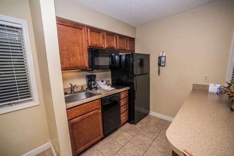 Room, 1 Queen Bed with Sofa bed, Kitchen, Beachside (Shores One Bedroom Condo) | Private kitchen | Mini-fridge, coffee/tea maker