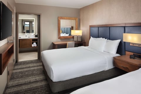 Hypo-allergenic bedding, pillowtop beds, in-room safe, desk