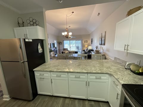 Condo, 2 Bedrooms | Private kitchen | Fridge, microwave, oven, dishwasher