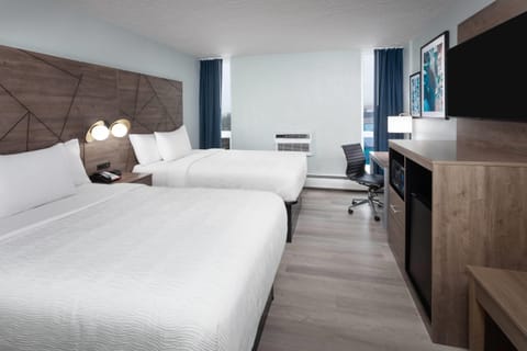 Room, 2 Double Beds, Non Smoking | Premium bedding, memory foam beds, in-room safe, desk