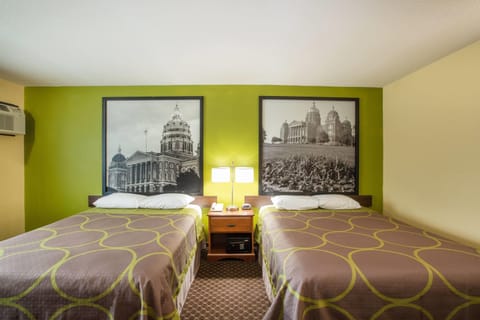 Desk, blackout drapes, iron/ironing board, cribs/infant beds