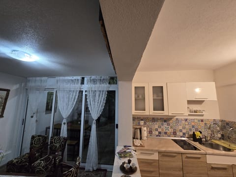 Studio, Terrace | Private kitchen | Fridge, coffee/tea maker, electric kettle, highchair