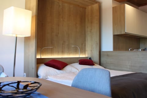 Junior Suite Apartment | Hypo-allergenic bedding, down comforters, individually furnished, desk