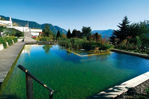 Indoor pool, outdoor pool, sun loungers