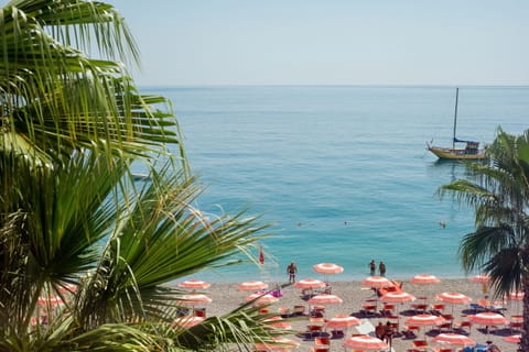 Private beach