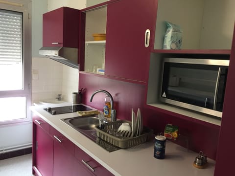 Shared fridge, microwave