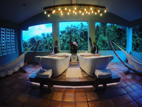 Romantic Suite, 1 Queen Bed, Hot Tub, Hill View | Balcony