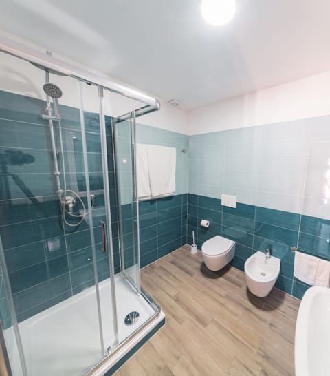 Shower, rainfall showerhead, hair dryer, bidet