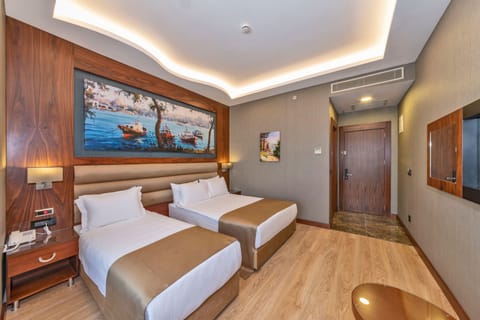 Deluxe Double or Twin Room | Minibar, in-room safe, desk, blackout drapes
