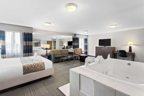 Standard Room, 1 King Bed, Non Smoking, Jetted Tub | Pillowtop beds, in-room safe, desk, laptop workspace