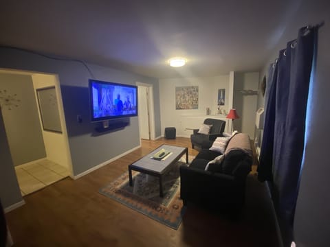 42-inch flat-screen TV with digital channels, TV