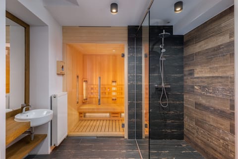 Steam room, deep-tissue massages, prenatal massages, sports massages