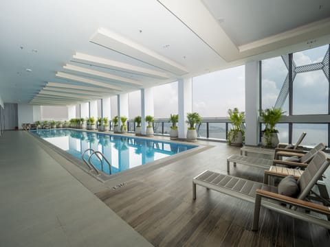 Indoor pool, outdoor pool