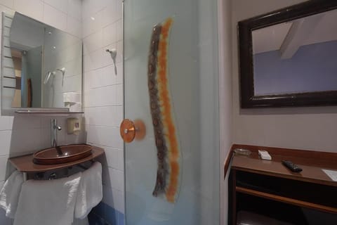 Single Room | Bathroom | Hair dryer, towels, soap, shampoo