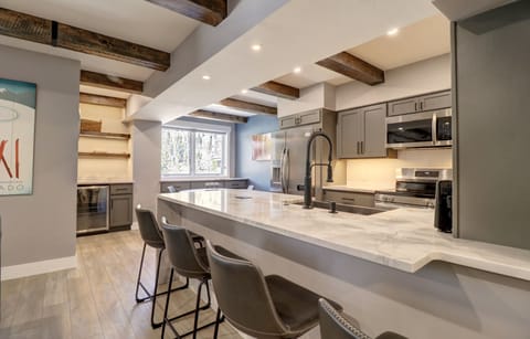 Condo, 2 Bedrooms | Private kitchen | Fridge, microwave, oven, dishwasher