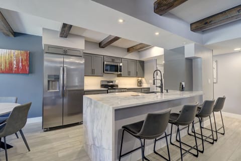 Condo, 2 Bedrooms | Private kitchen | Fridge, microwave, oven, dishwasher