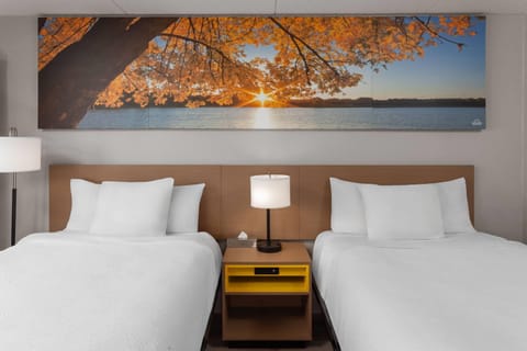 Room, 2 Double Beds, Accessible | Desk, blackout drapes, free cribs/infant beds, free WiFi