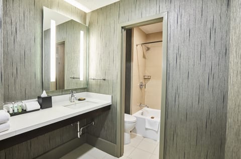 Suite | Bathroom | Combined shower/tub, eco-friendly toiletries, hair dryer, towels