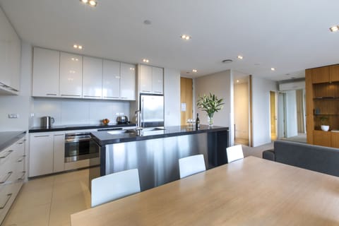 Standard Apartment, 2 Bedrooms | Private kitchen | Full-size fridge, microwave, stovetop, dishwasher