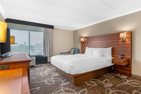 Standard Room, 1 King Bed, City Side, Non Smoking | Pillowtop beds, desk, blackout drapes, iron/ironing board