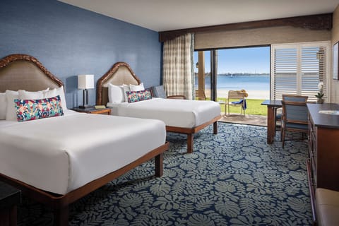 Beachfront Room w/ Patio 2 Queens | View from room